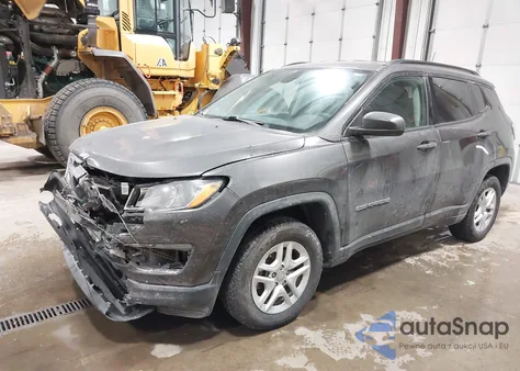 2018 Jeep Compass Sport Fwd z USA, uszkodzony, nr VIN 3C4NJCAB9JT202859